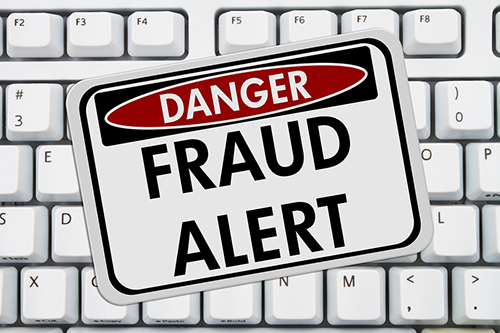 fraud alert button for nationwide credit clearing